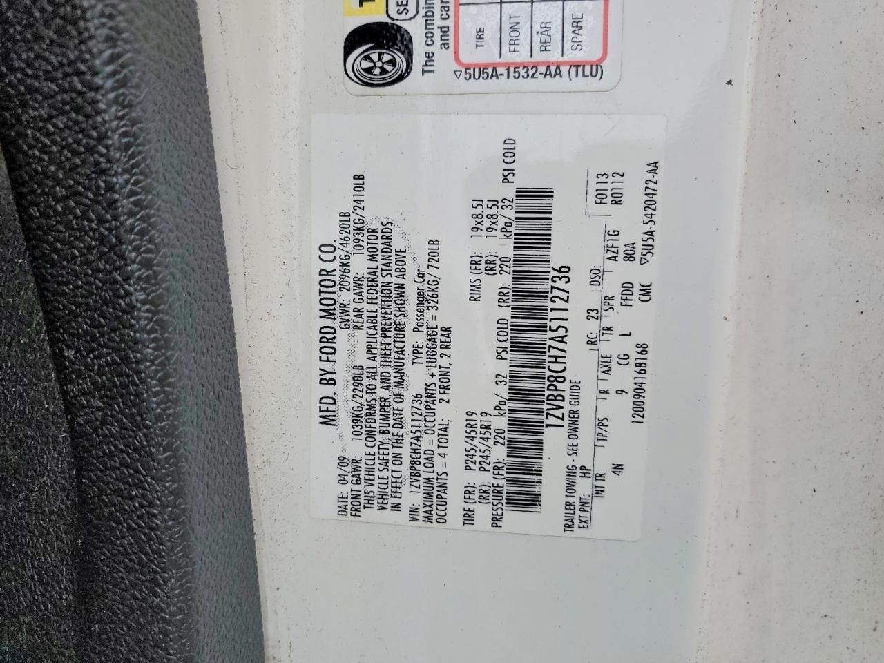 2010 Ford Mustang gt