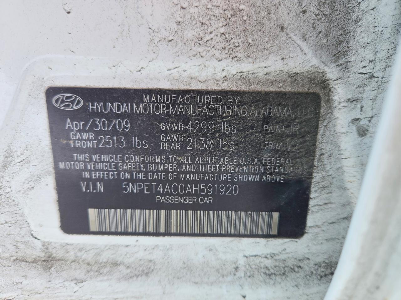 2010 Hyundai Sonata gls