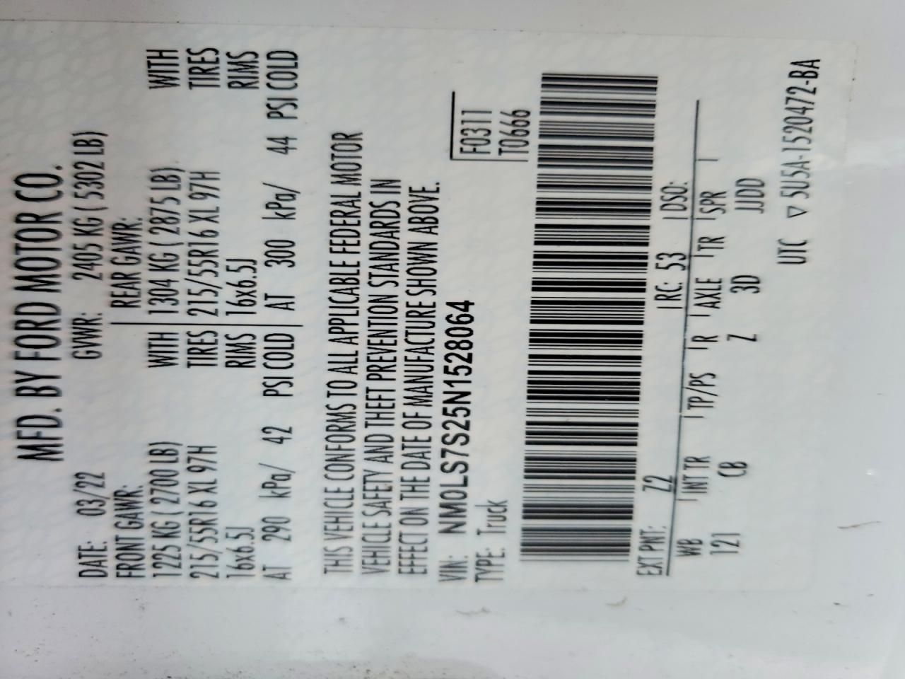 2022 Ford Transit Connect XL