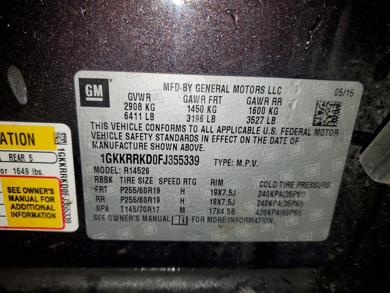 2015 GMC Acadia Slt-1