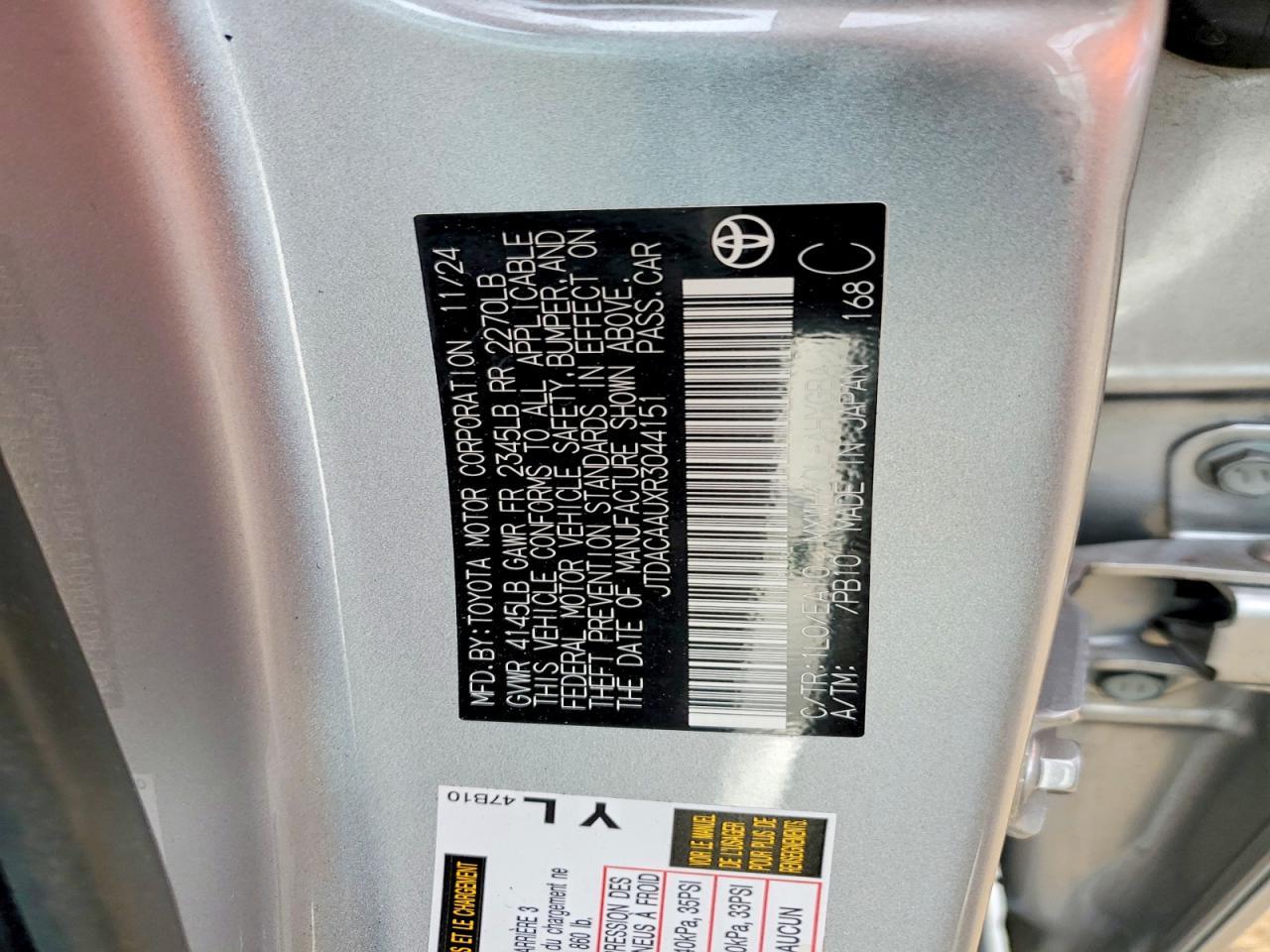 2024 Toyota Prius le