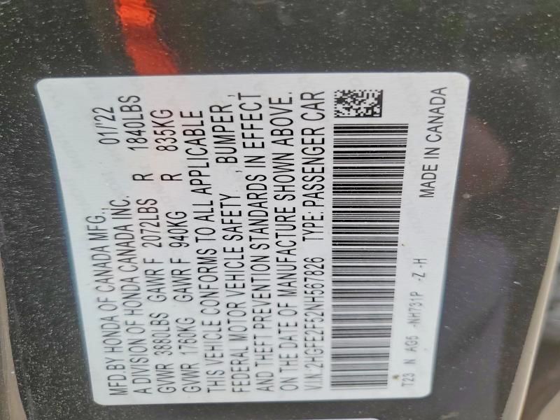 2022 Honda Civic Sport