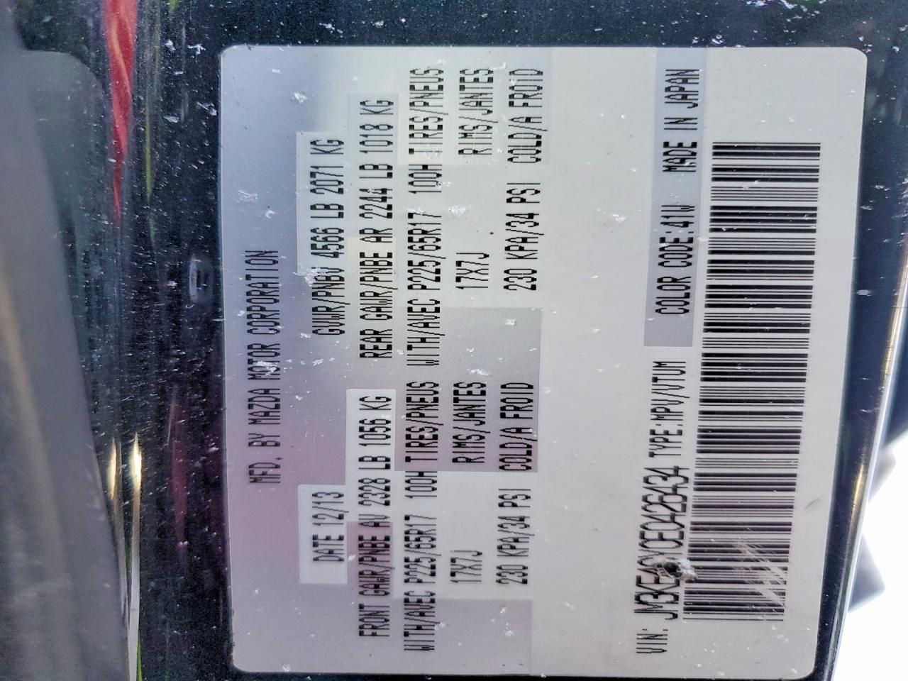 2014 Mazda Cx-5 Touring