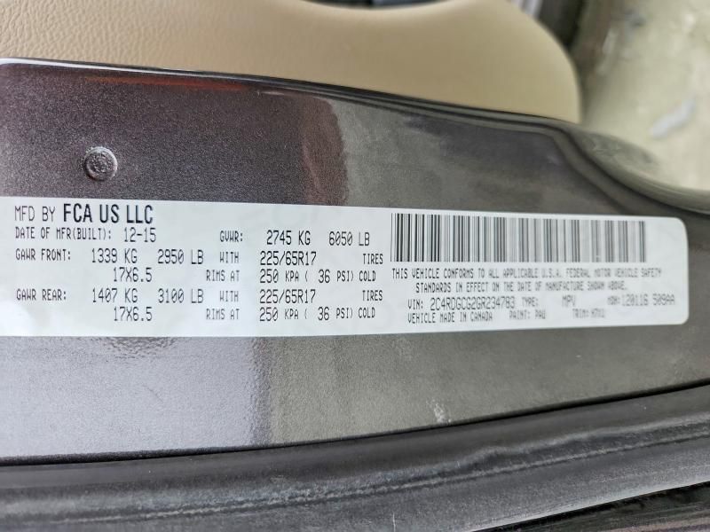 2016 Dodge Grand Caravan sxt