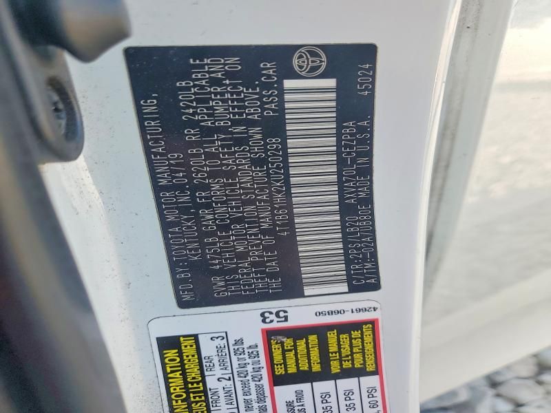 2019 Toyota Camry xse