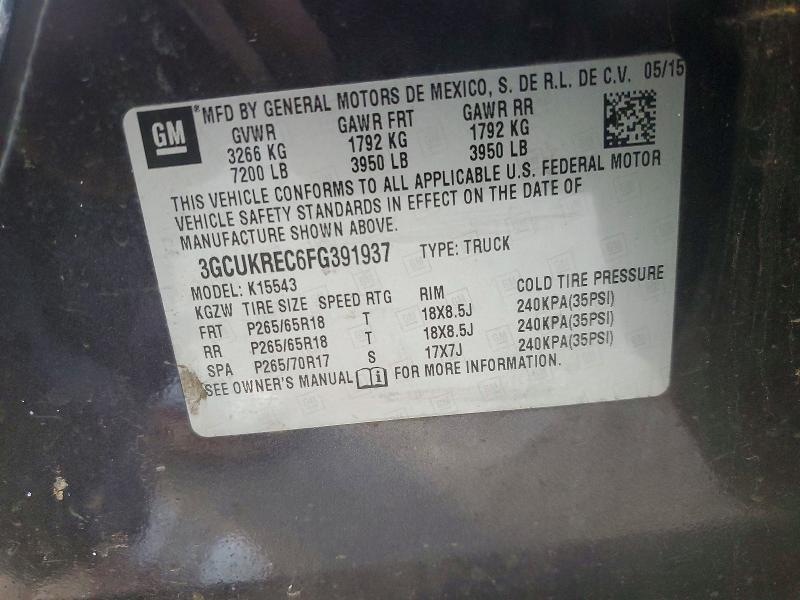2015 Chevrolet Silverado K1500 lt