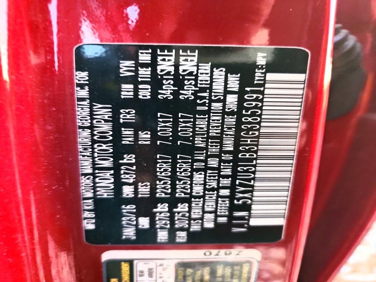 2017 Hyundai Santa fe Sport