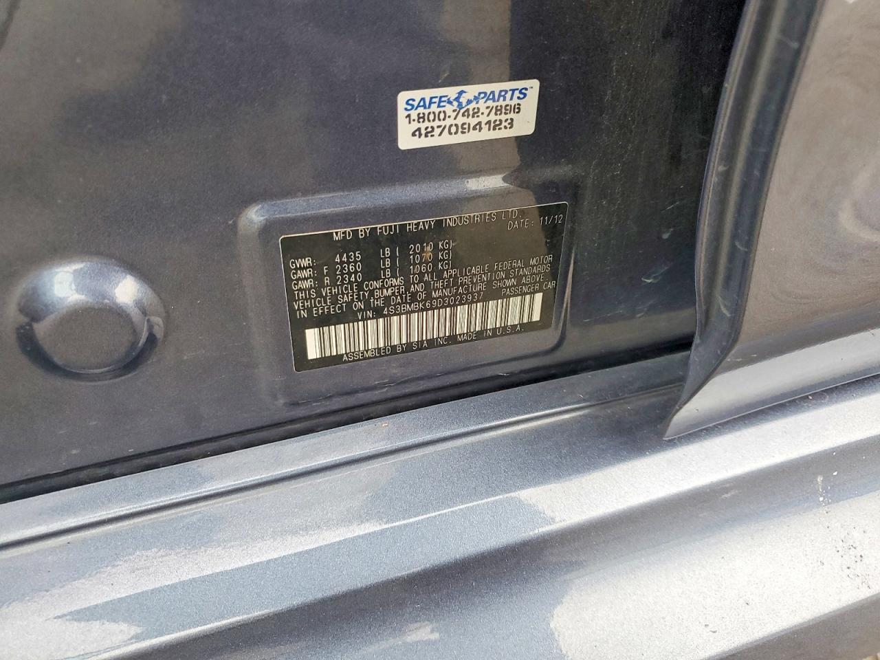 2013 Subaru Legacy 2.5i Limited