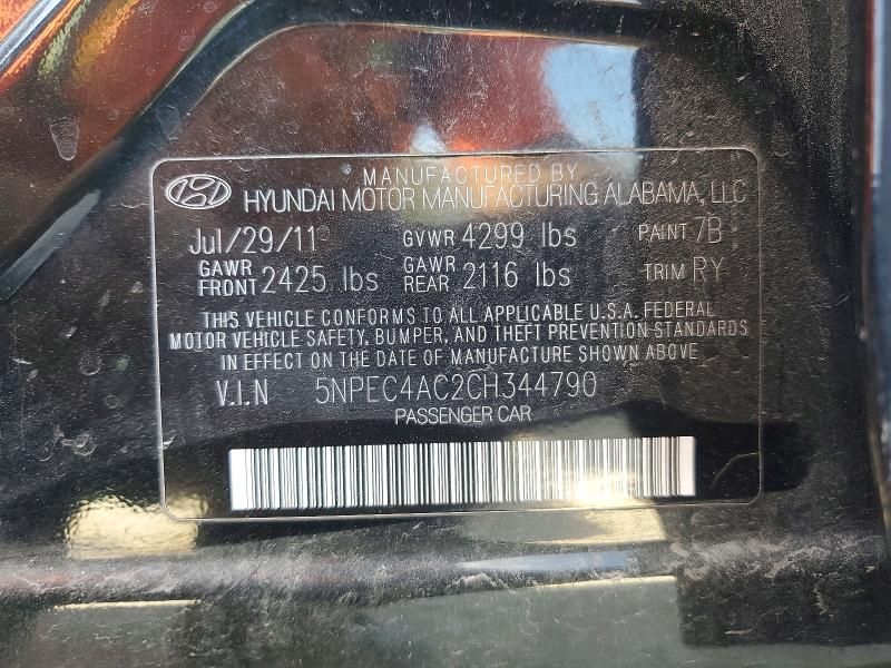 2012 Hyundai Sonata se