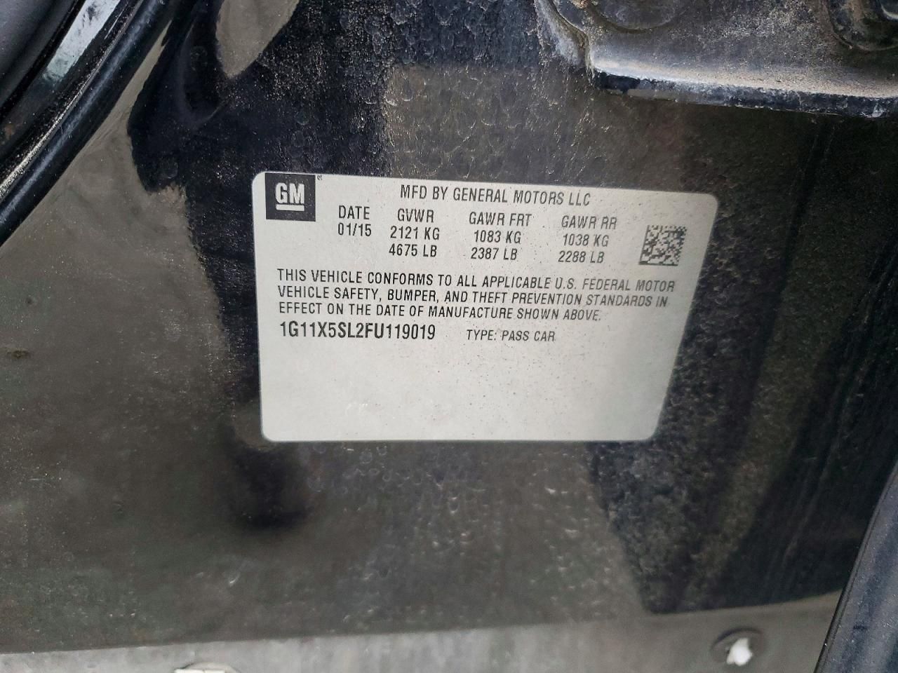 2015 Chevrolet Impala ls