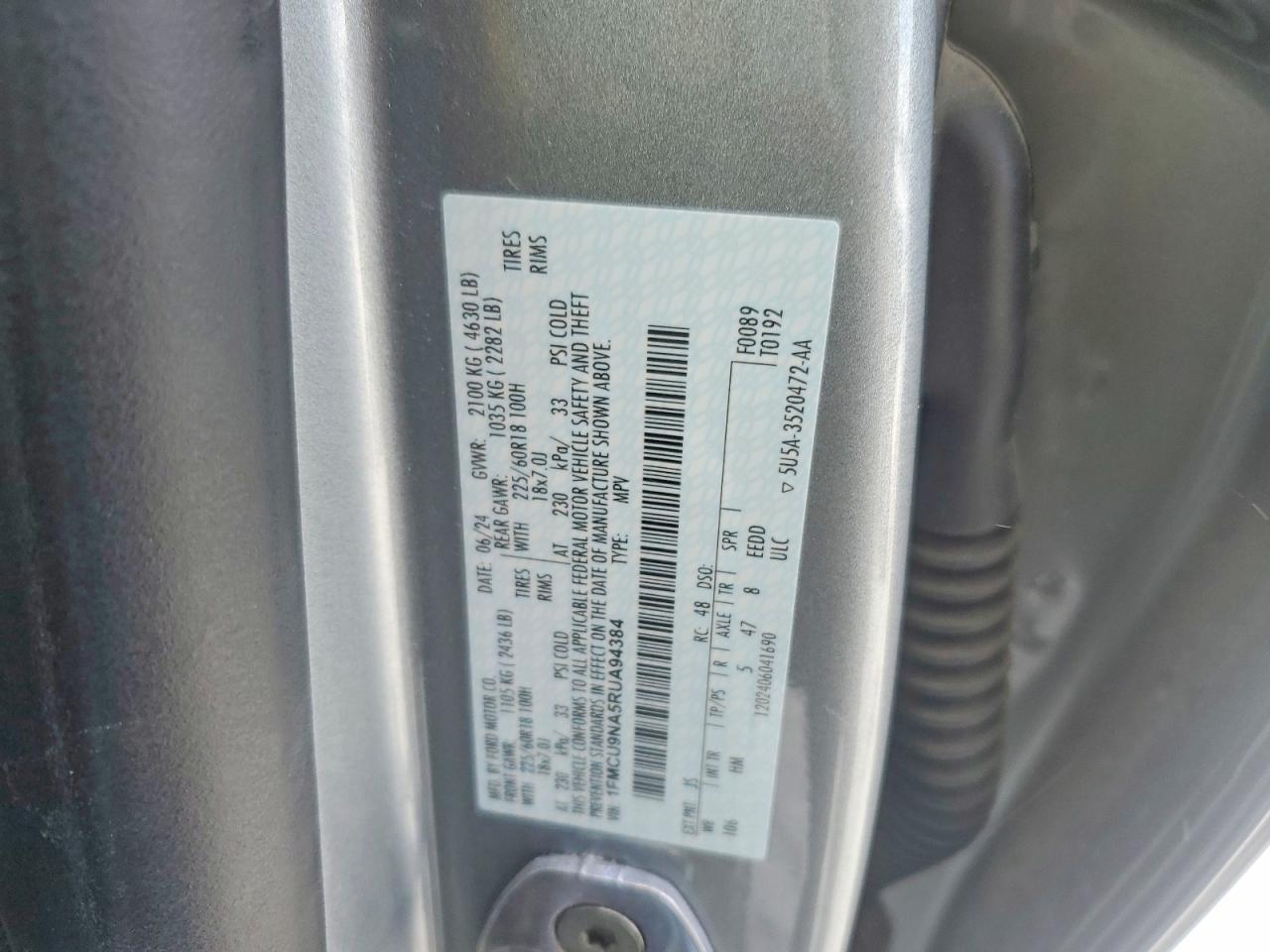 2024 Ford Escape st Line Select