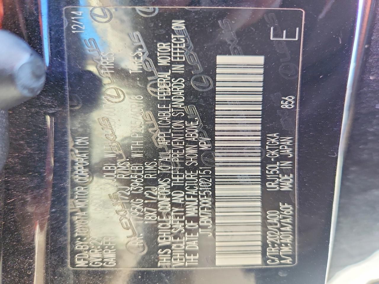 2015 Lexus Gs 460 Base