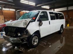 Salvage trucks for sale at Ebensburg, PA auction: 2020 Chevrolet Express G2500 LT