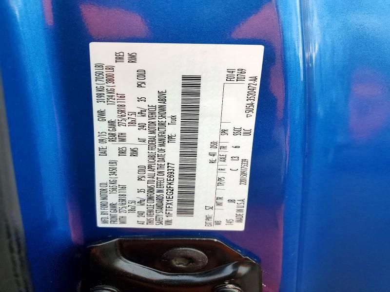 2015 Ford F150 Super cab