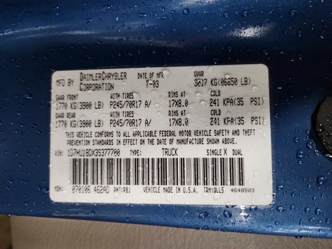 2003 Dodge Ram 1500 st