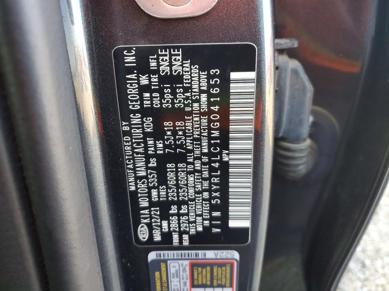 2021 KIA Sorento s