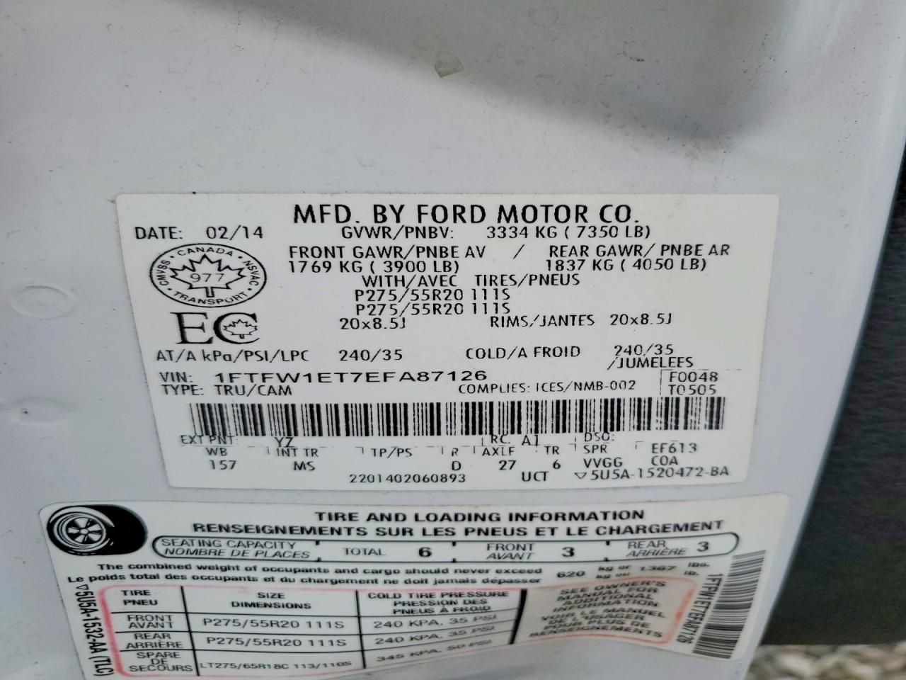 2014 Ford F150 Supercrew