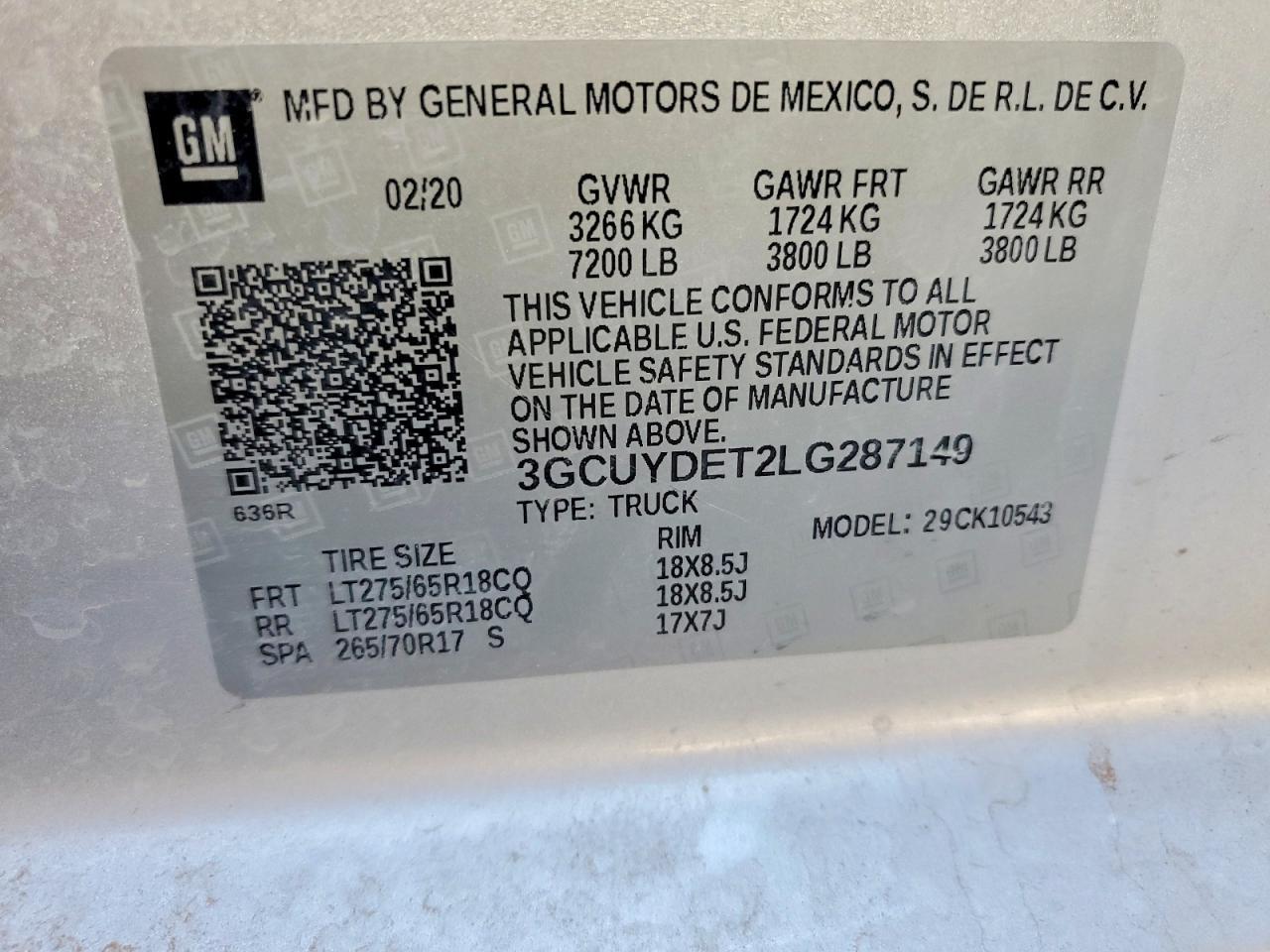 2020 Chevrolet Silverado K1500 lt