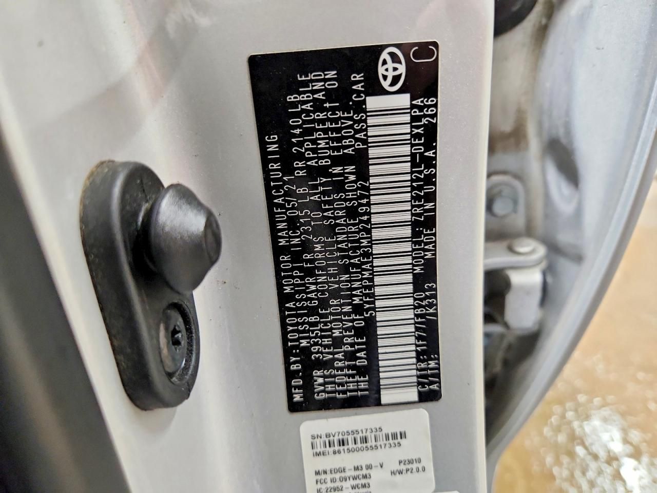 2021 Toyota Corolla le