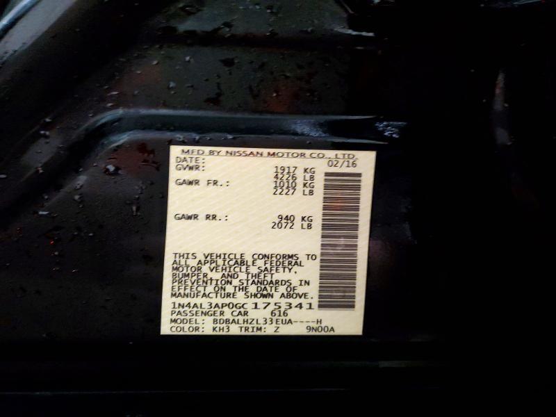 2016 Nissan Altima 2.5 sr