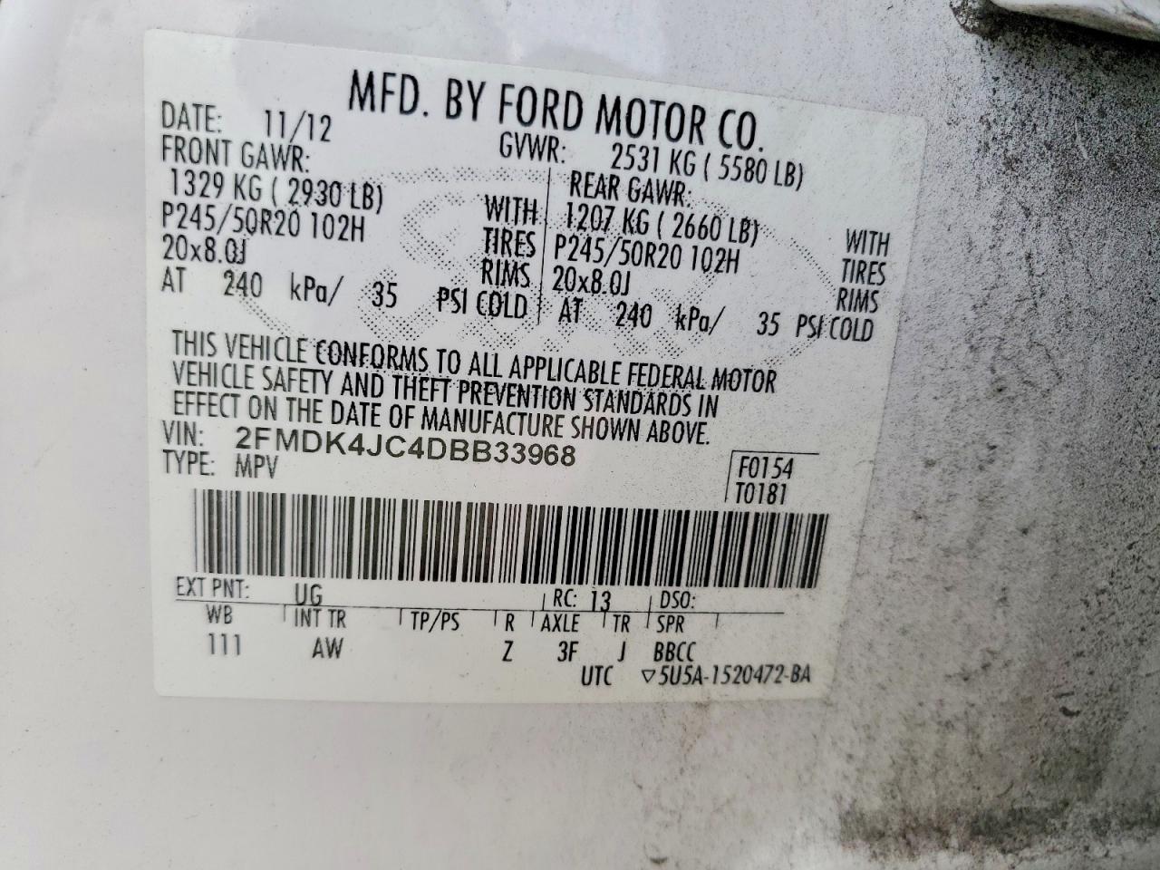 2013 Ford Edge sel