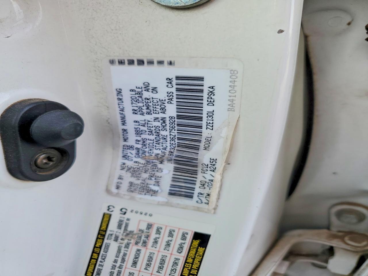 2006 Toyota Corolla ce