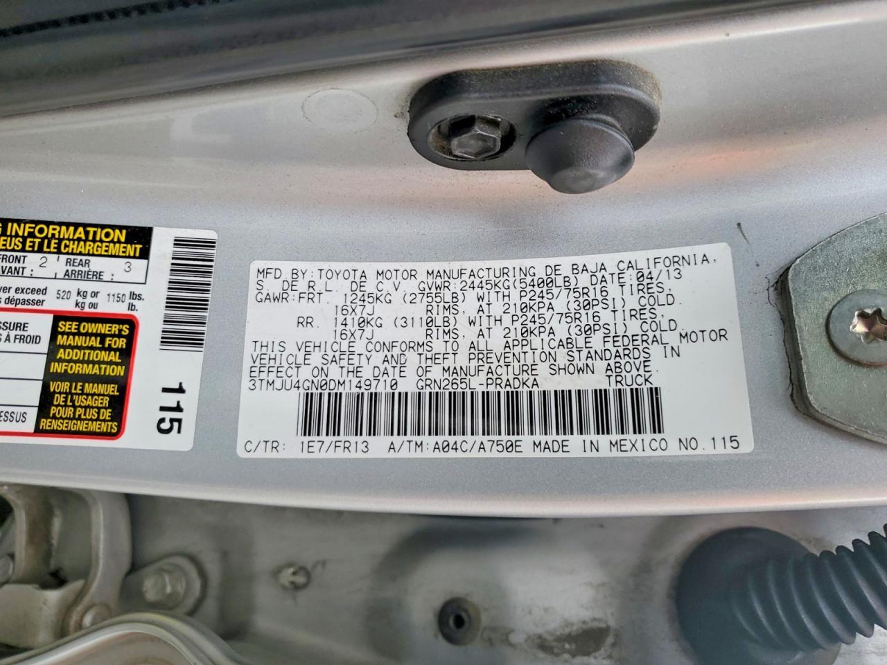 2013 Toyota Tacoma Double Cab Prerunner