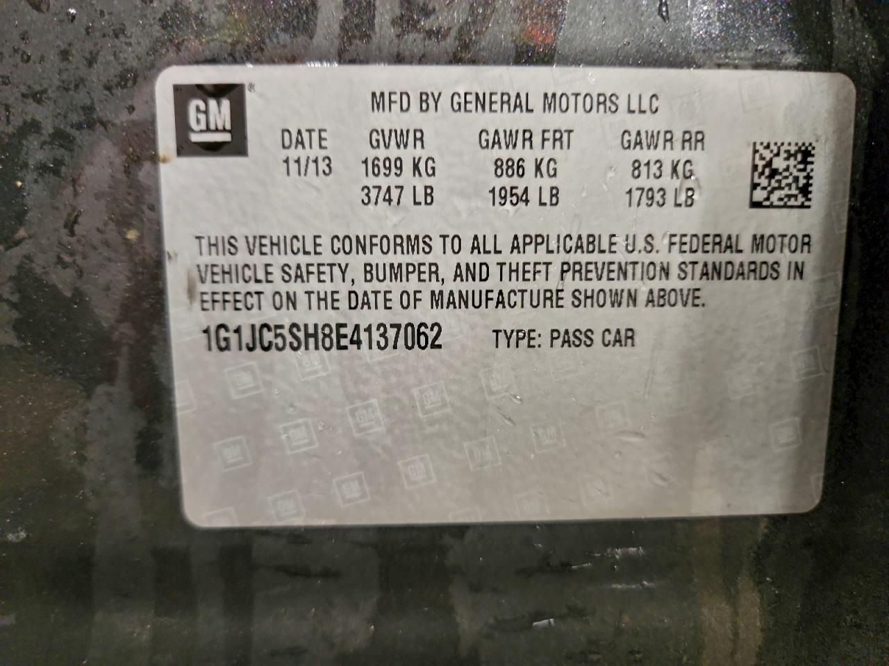 2014 Chevrolet Sonic lt