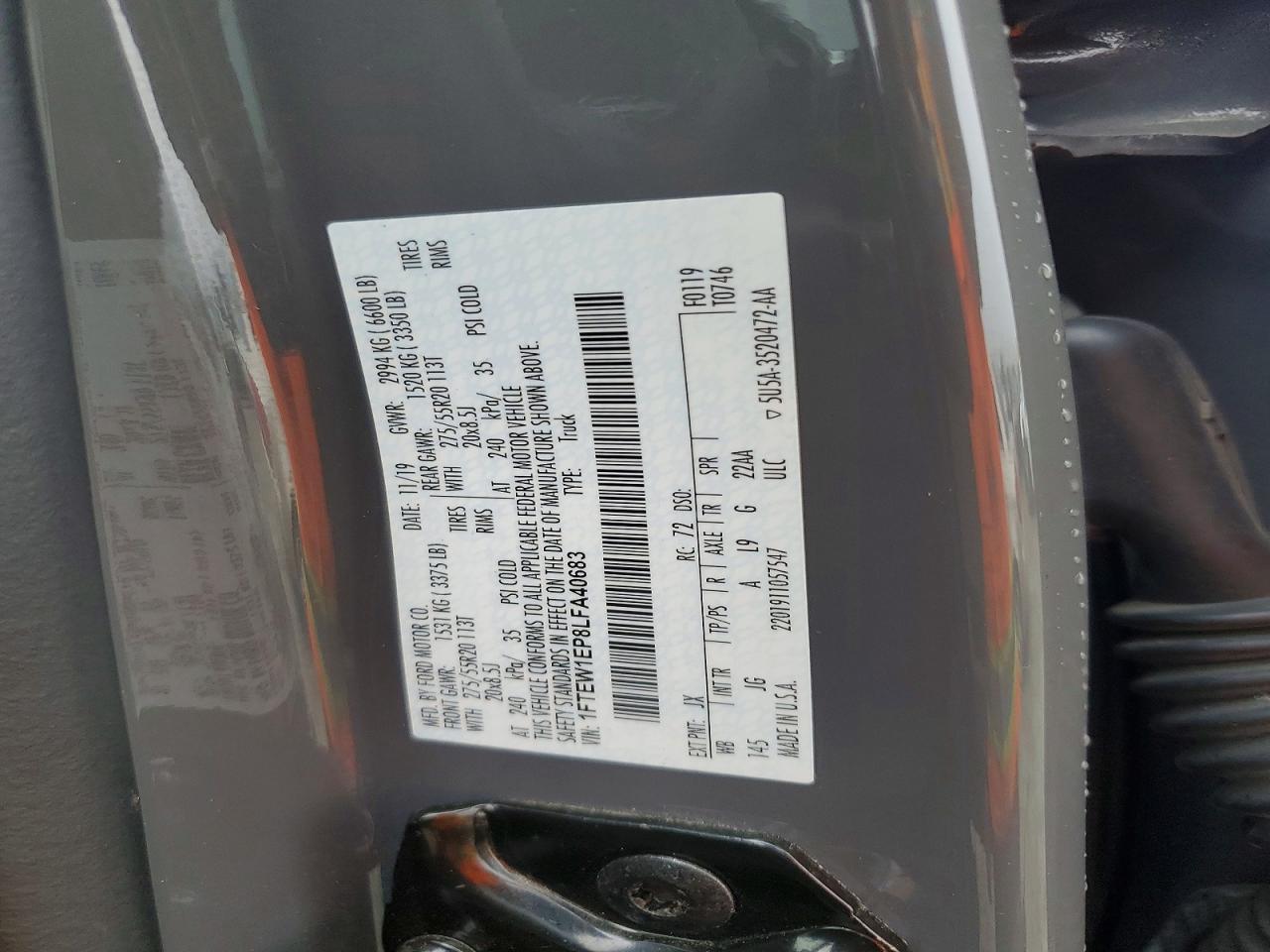 2020 Ford F150 Supercrew