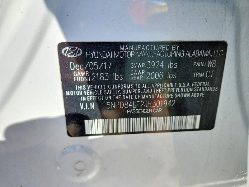 2018 Hyundai Elantra sel