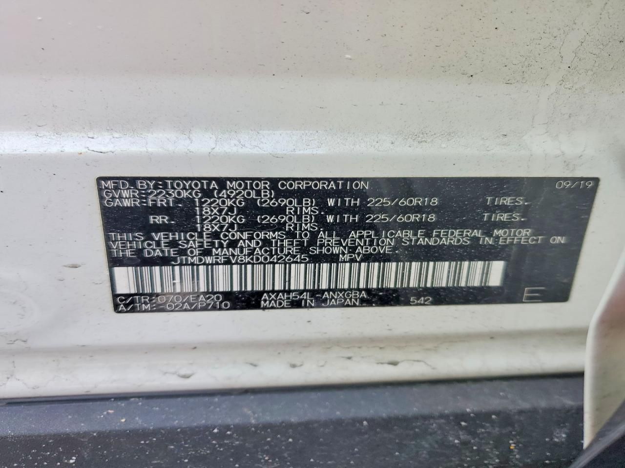 2019 Toyota Rav4 Limited