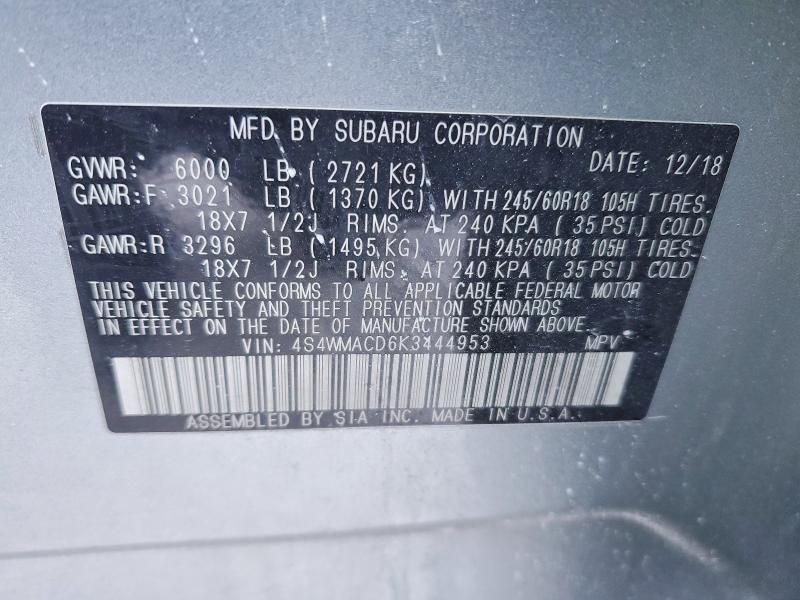 2019 Subaru Ascent Premium