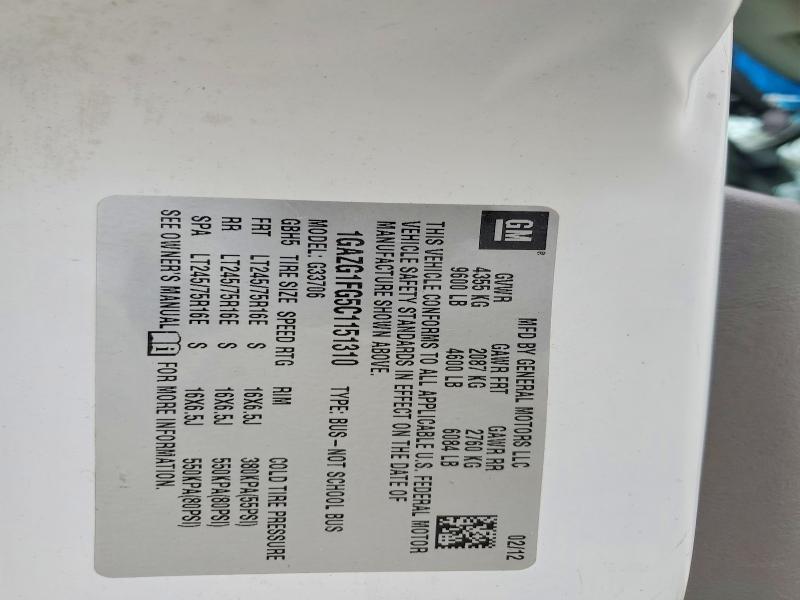 2012 Chevrolet Express G3500 LT