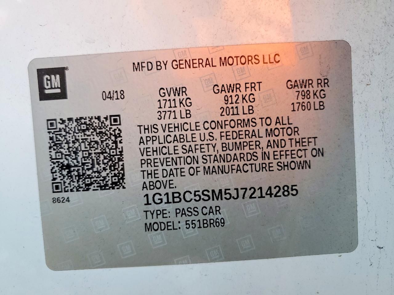 2018 Chevrolet Cruze ls