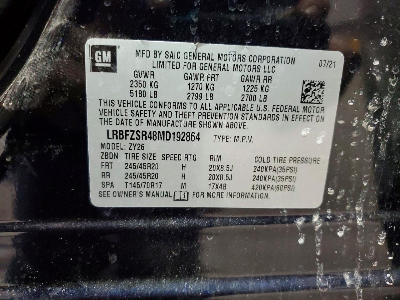 2021 Buick Envision Avenir