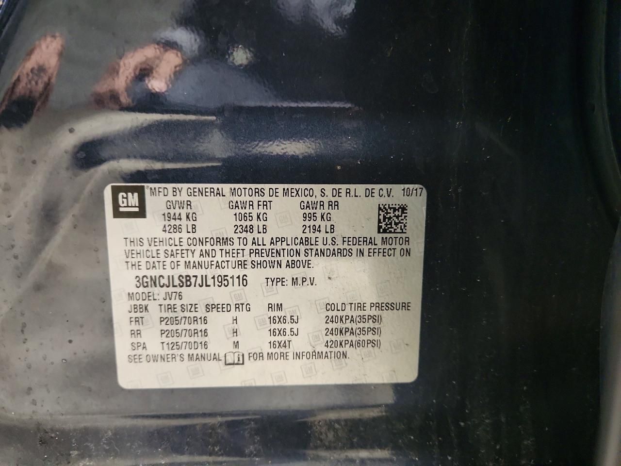 2018 Chevrolet Trax 1LT