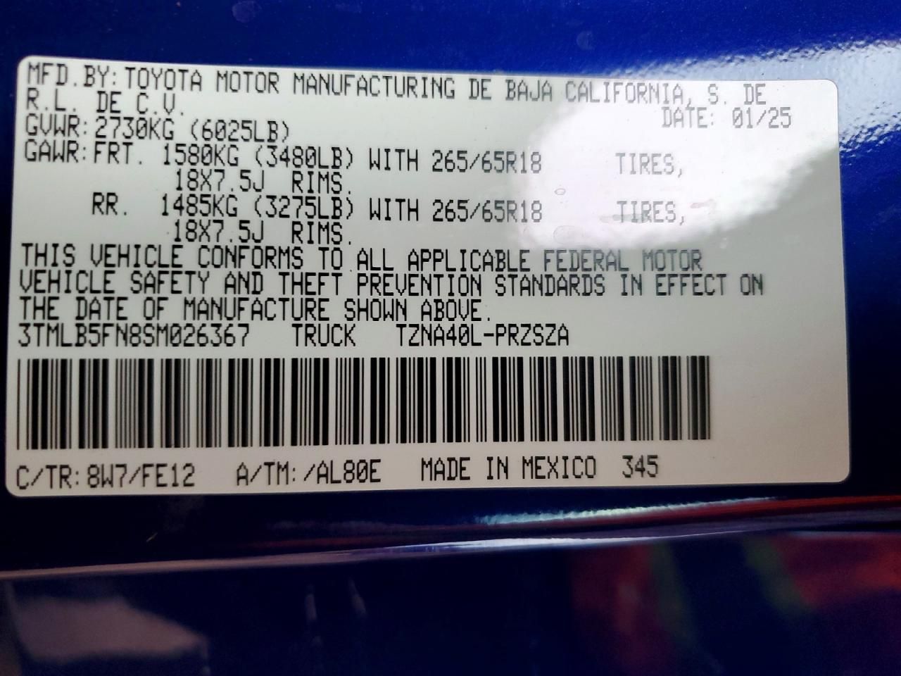 2025 Toyota Tacoma Double cab