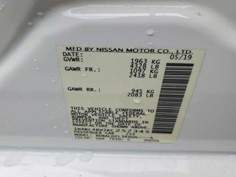 2019 Nissan Altima s