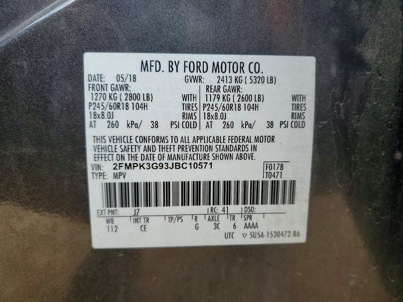 2018 Ford Edge se