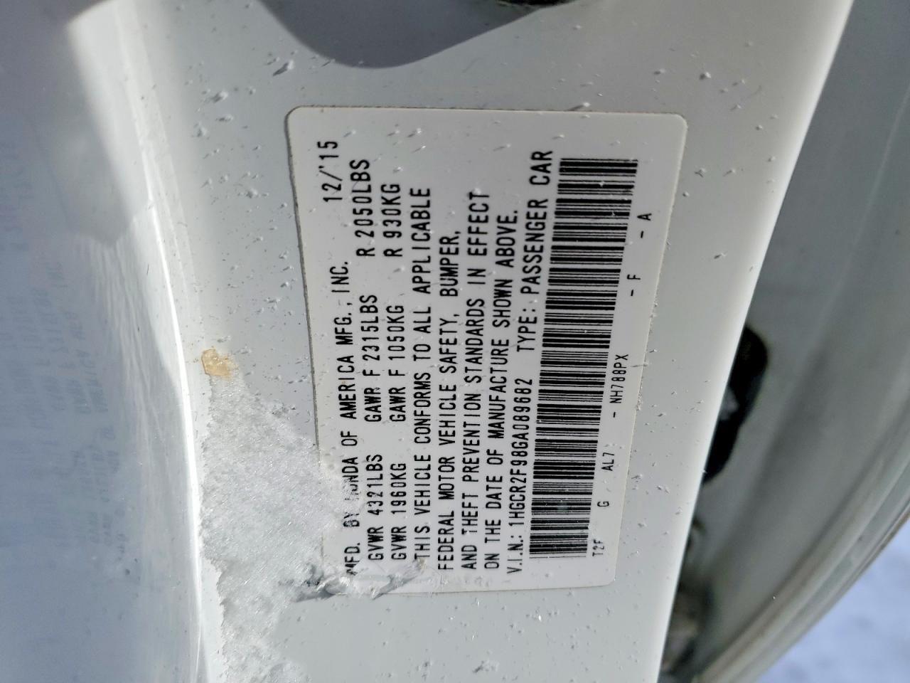 2016 Honda Accord exl