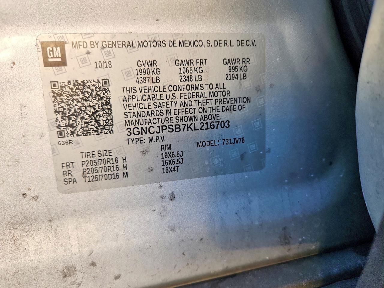 2019 Chevrolet Trax 1LT