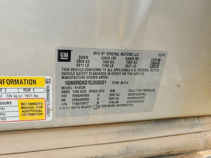 2014 Chevrolet Traverse lt