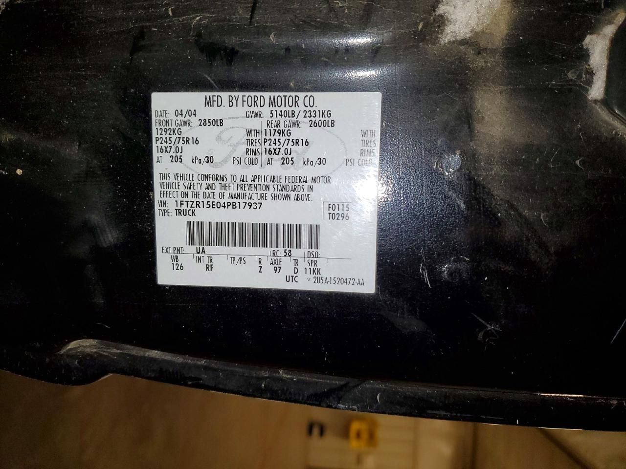 2004 Ford Ranger Super cab