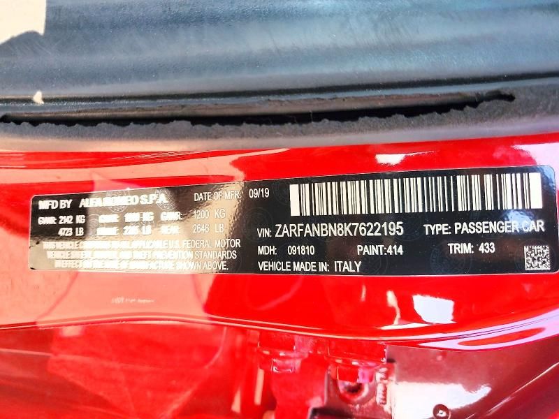 2019 Alfa Romeo Giulia ti