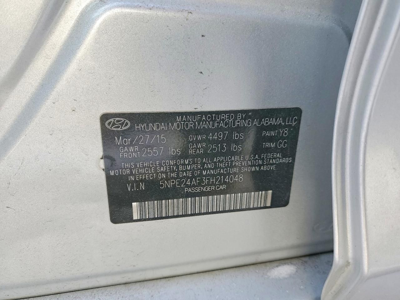 2015 Hyundai Sonata se