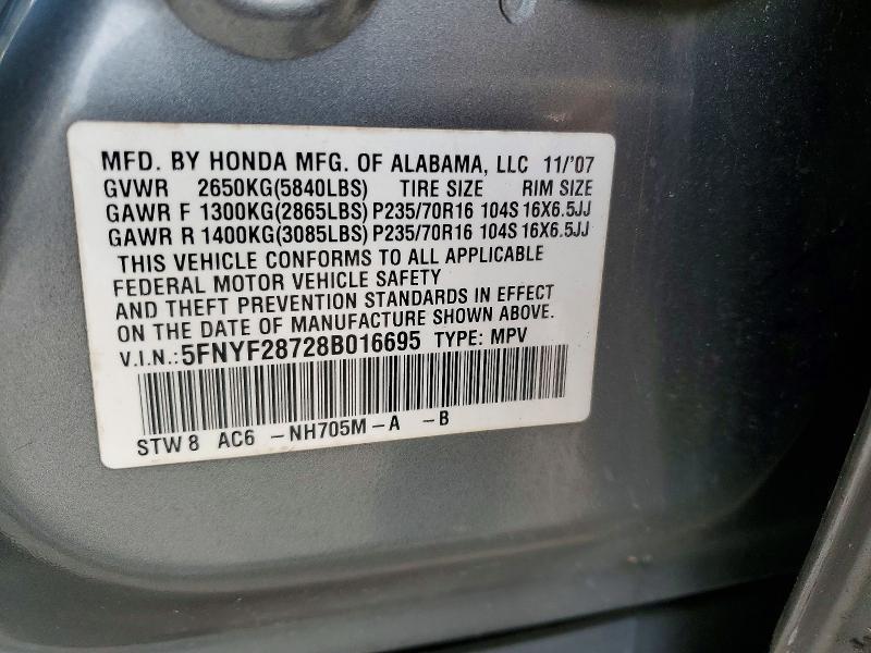 2008 Honda Pilot exl
