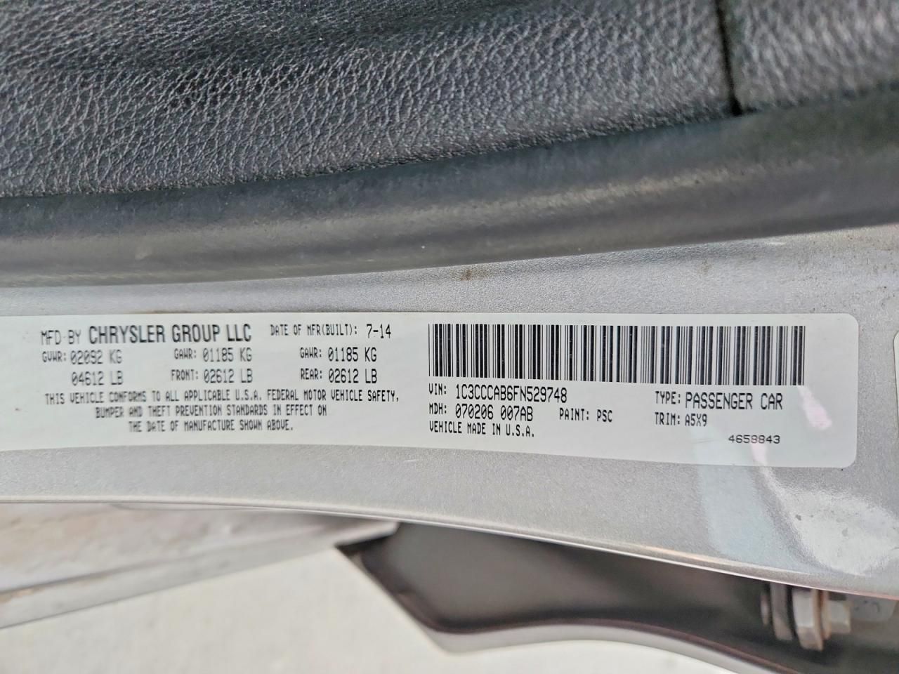 2015 Chrysler 200 Limited