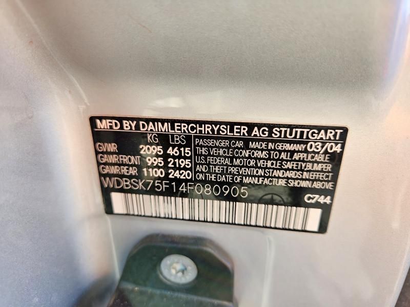 2004 Mercedes-Benz Sl 500