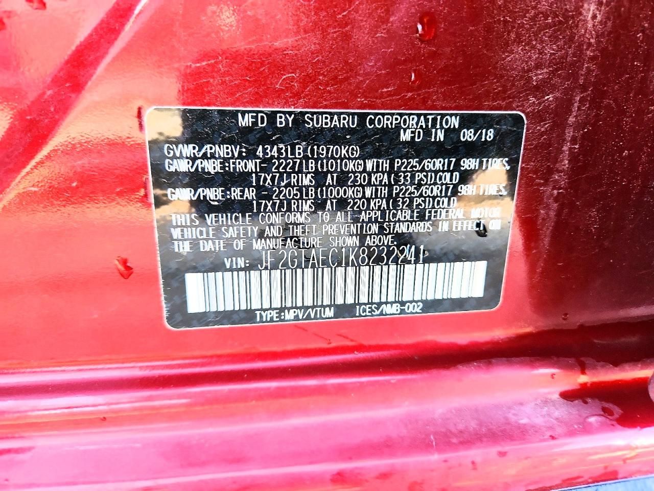 2019 Subaru Crosstrek Premium