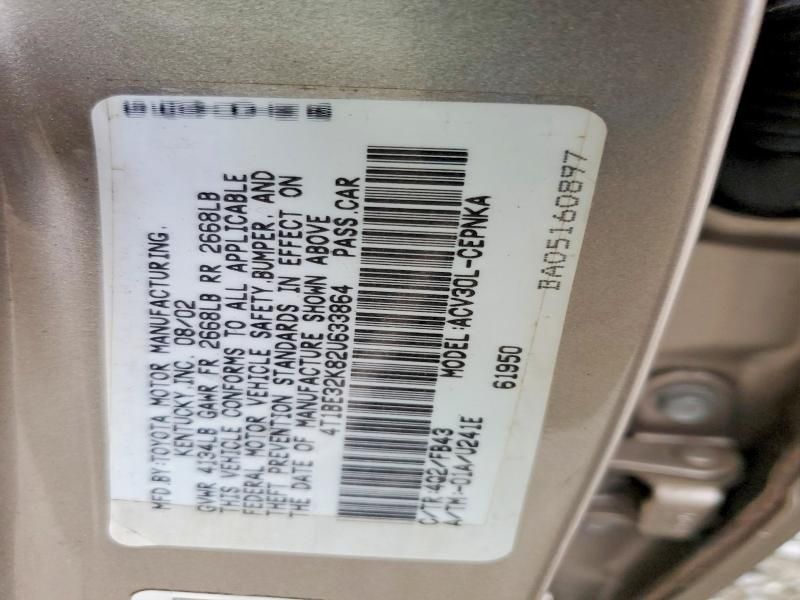 2002 Toyota Camry le